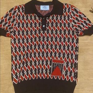 Prada short sleeve sweater